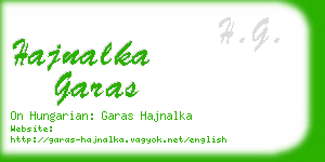 hajnalka garas business card